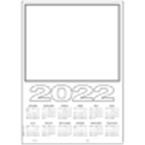 Cardboard Calendar Blank A3 300gsm Single Black White